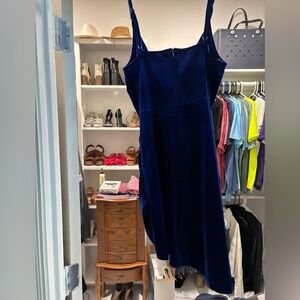 Velvet blue dress
